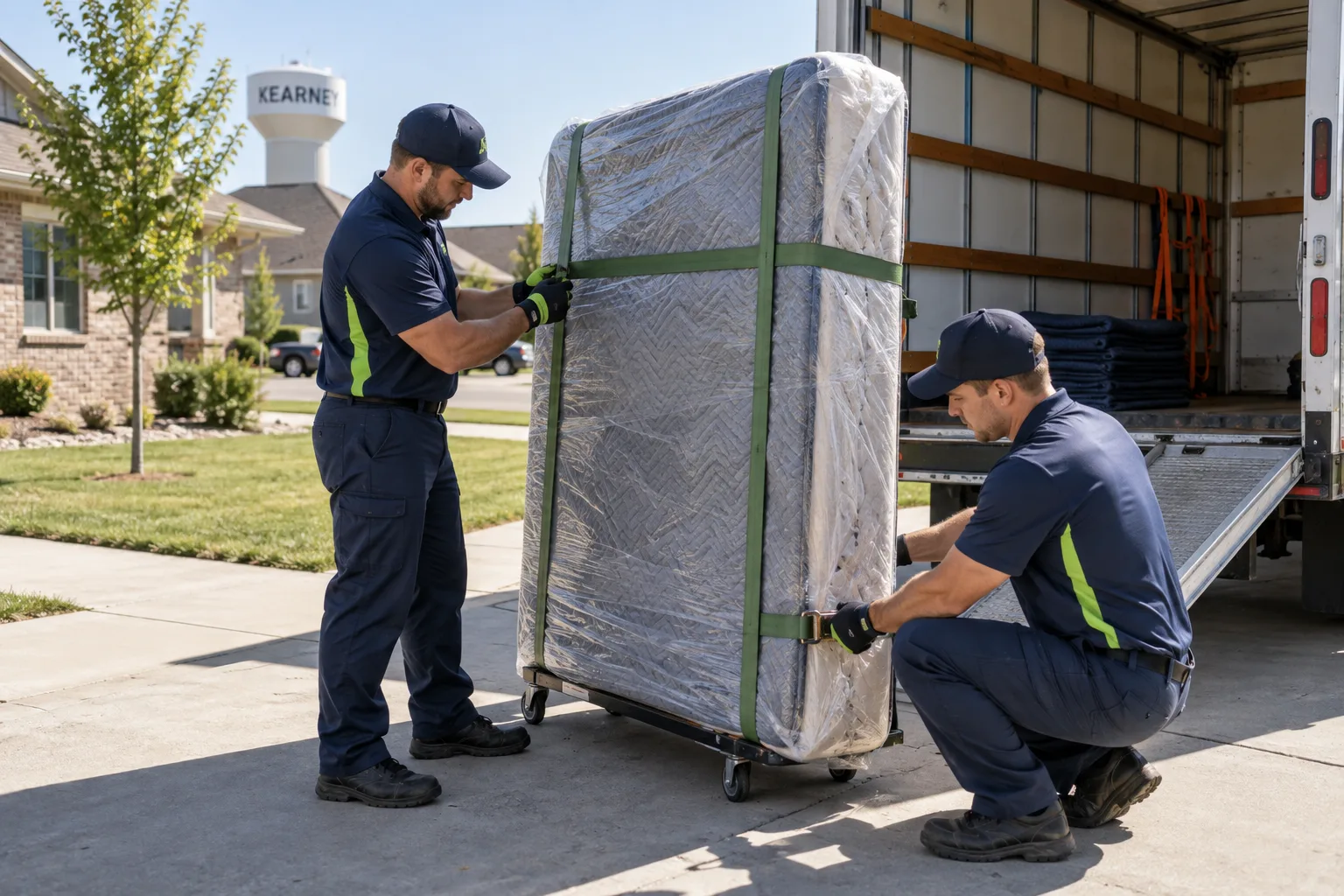 Prepared box spring removal load